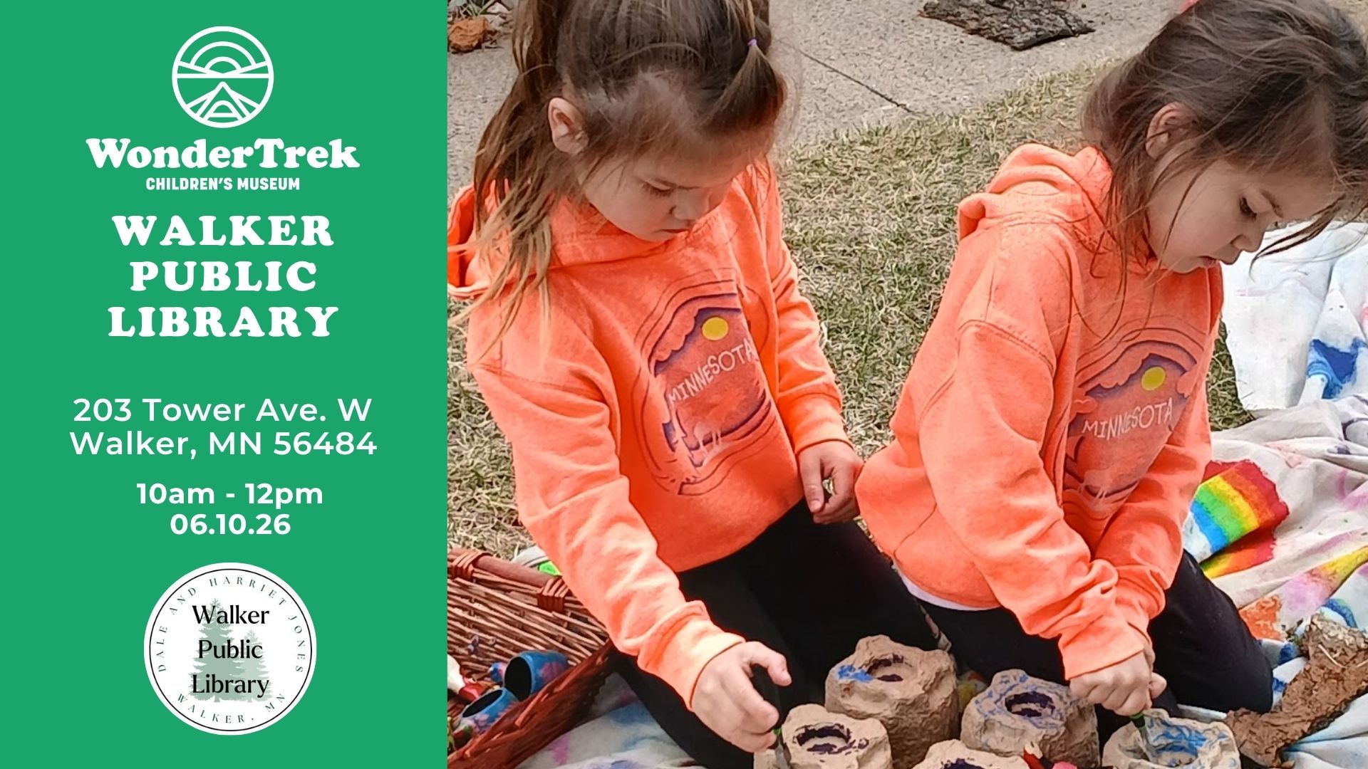 children explore hands on